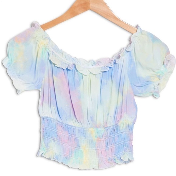 ♥️ABOUND♥️TIE Dye off the shoulder crop top size (XXSmall) - Picture 1 of 5